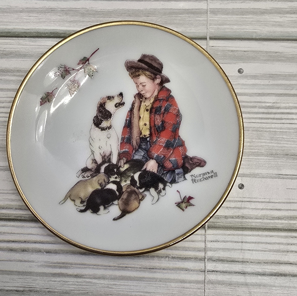 Norman Rockwell Four Seasons Limited Ed. Mini Plate "Pride of Parent Hood" #541